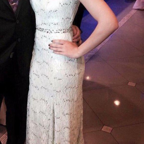 Stunning Light Teal Prom Dress - Picture 2 of 5